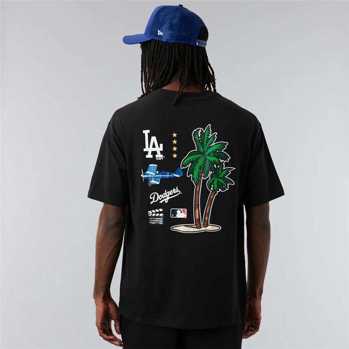 New era Los Angeles Dodgers Mlb City Oversized Short Sleeve T-Shirt Black