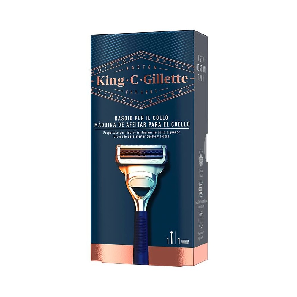 Manual shaving razor King C Gillette Neck Razor Blue - best prices in ...